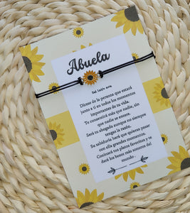 Pulsera girasol abuela