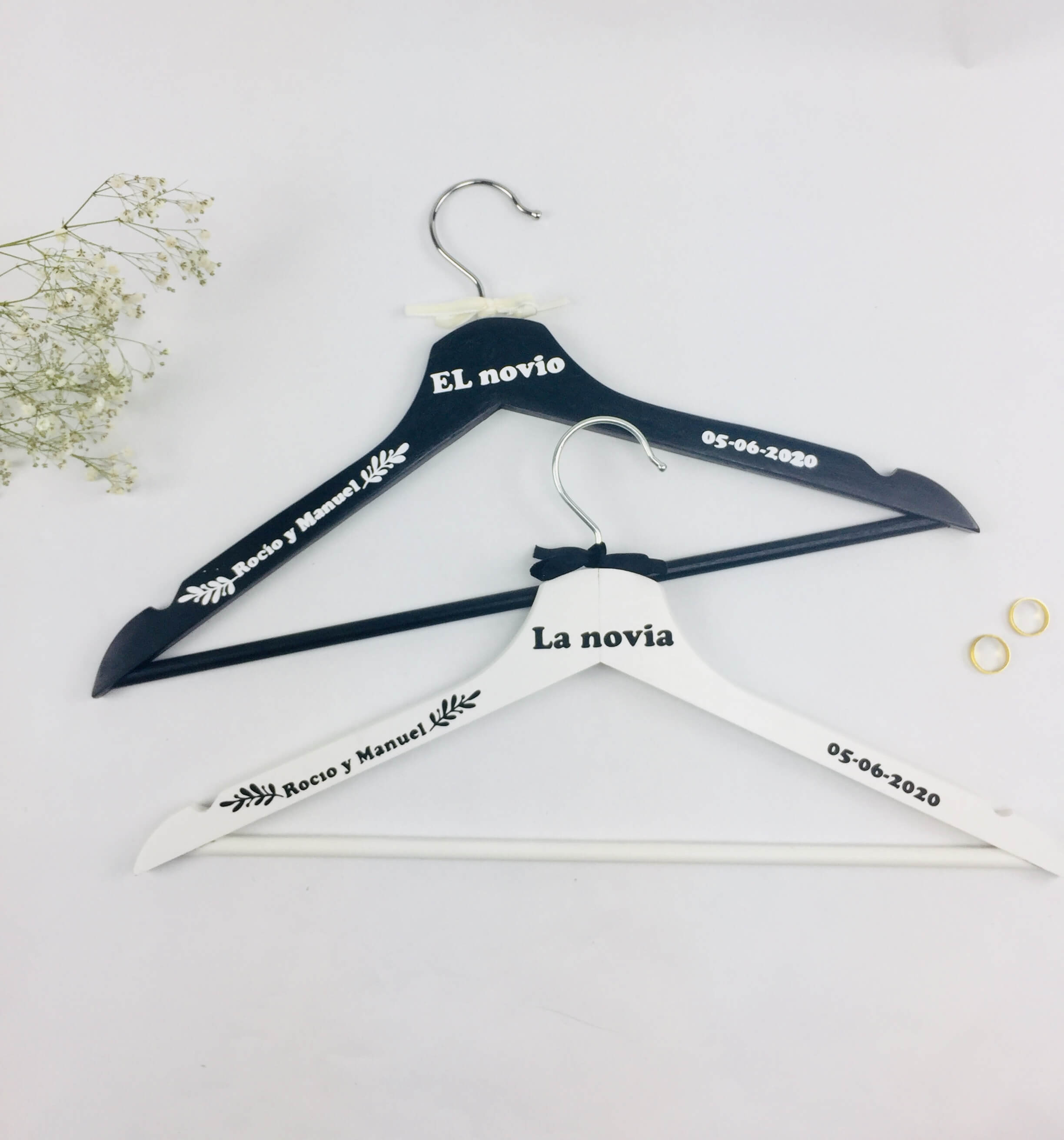 Perchas novios personalizadas