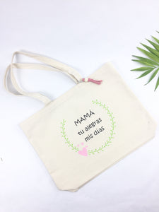 Tote bag mama tu alegras mis dias
