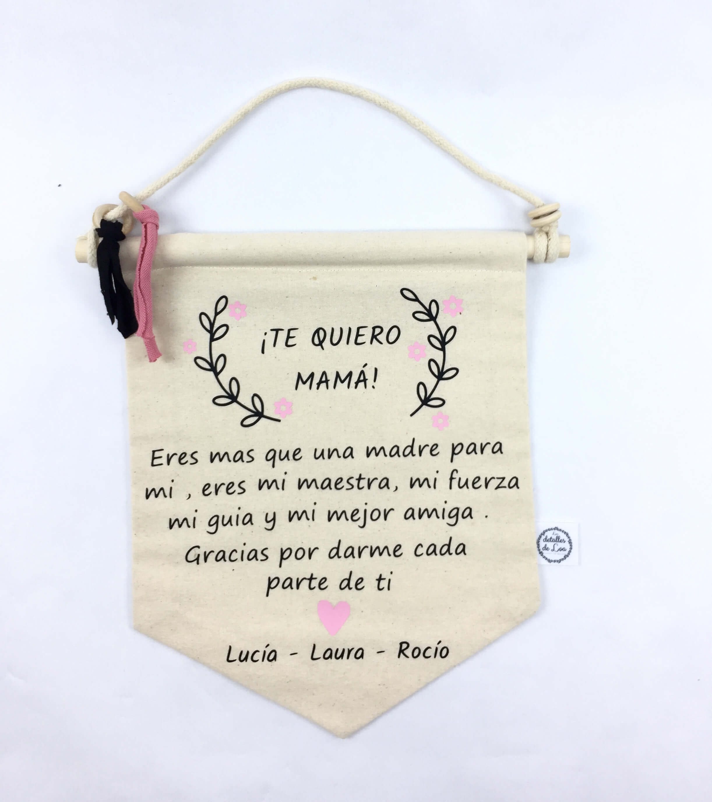 Banderin te quiero mamá