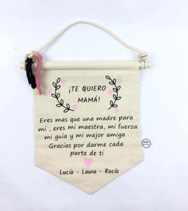 Banderin te quiero mamá
