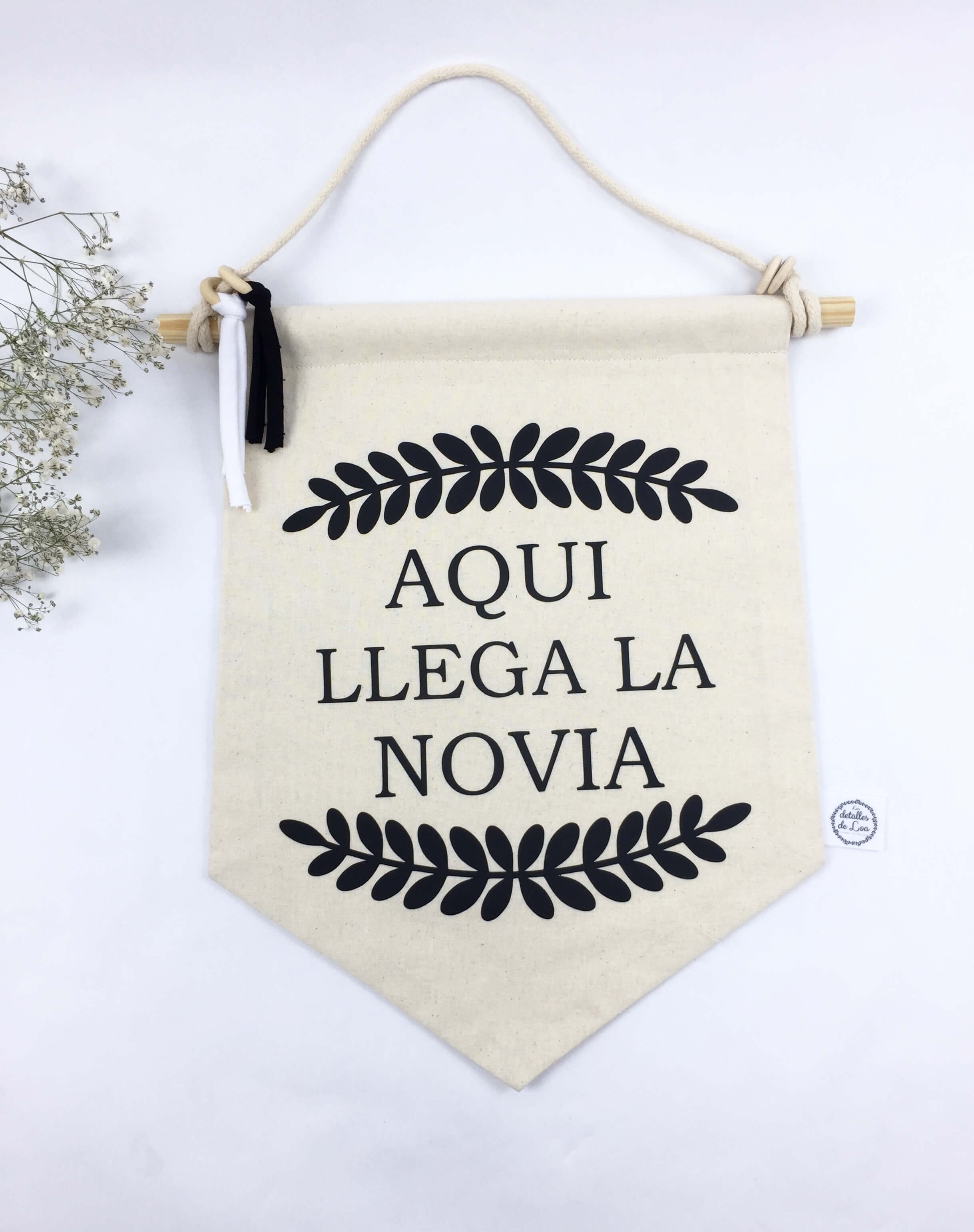 Banderin aqui llega la novia