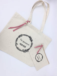 Pack tote bag + neceser te quiero mama