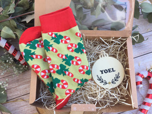 Pack regalo navidad bola + calcetines