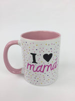 Cargar imagen en el visor de la galería, Taza pintada a mano I love Mamá
